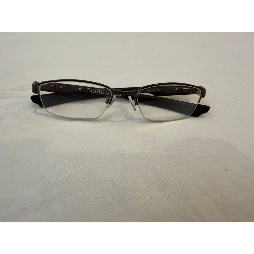 Oakley Double Tap Pewter Eyeglasses OX3123-0253 Rectangular Semi-Rimless Frames - Picture 2 of 7